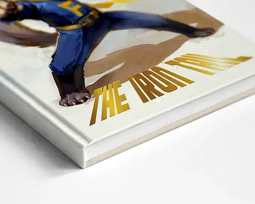 Foil stamping + embossing hardcover book