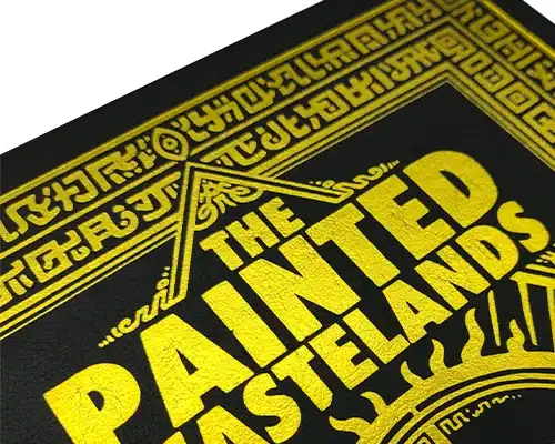 Leather hardcover with foil stamping