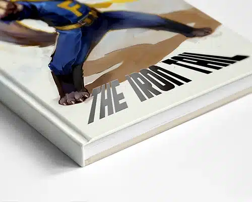 Spot UV + embossing hardcover book