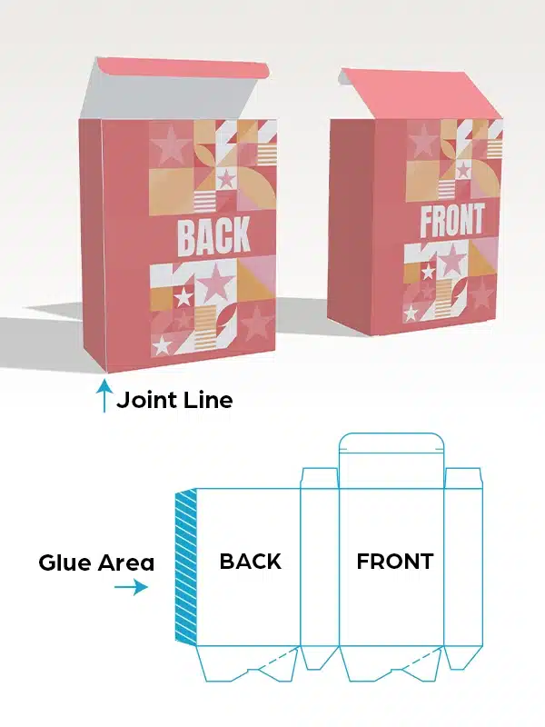 Tuck Top Auto Bottom Boxes – Front and Back Orientation