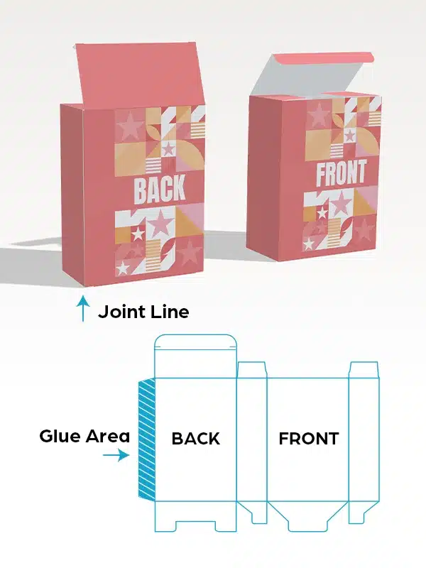 Tuck Top Snap Lock Bottom Boxes – Front and Back Orientation