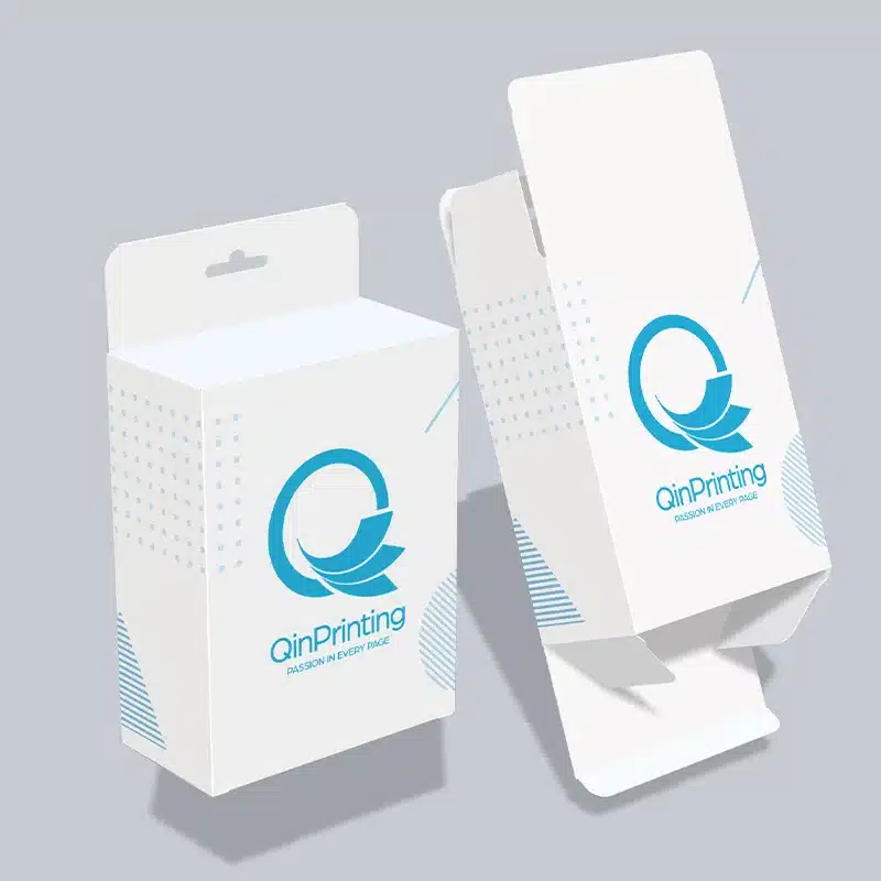 custom Reverse Tuck End with Hang Tab Box