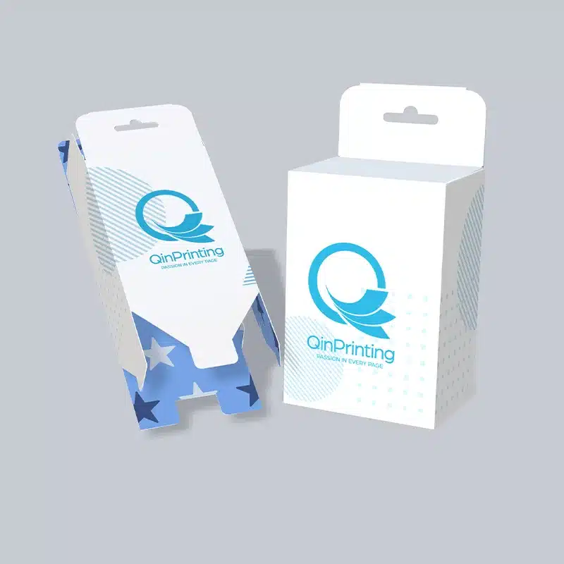 custom Tuck Top Snap Lock Bottom with Hang Tab Box