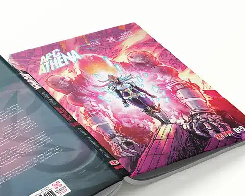 hardcover book Printed cover with matte or gloss lamination