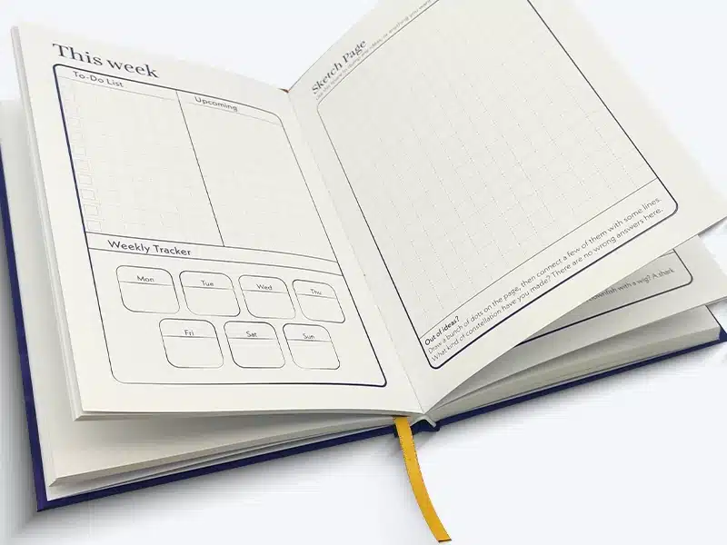 Casebound Hardcover Planner Printing