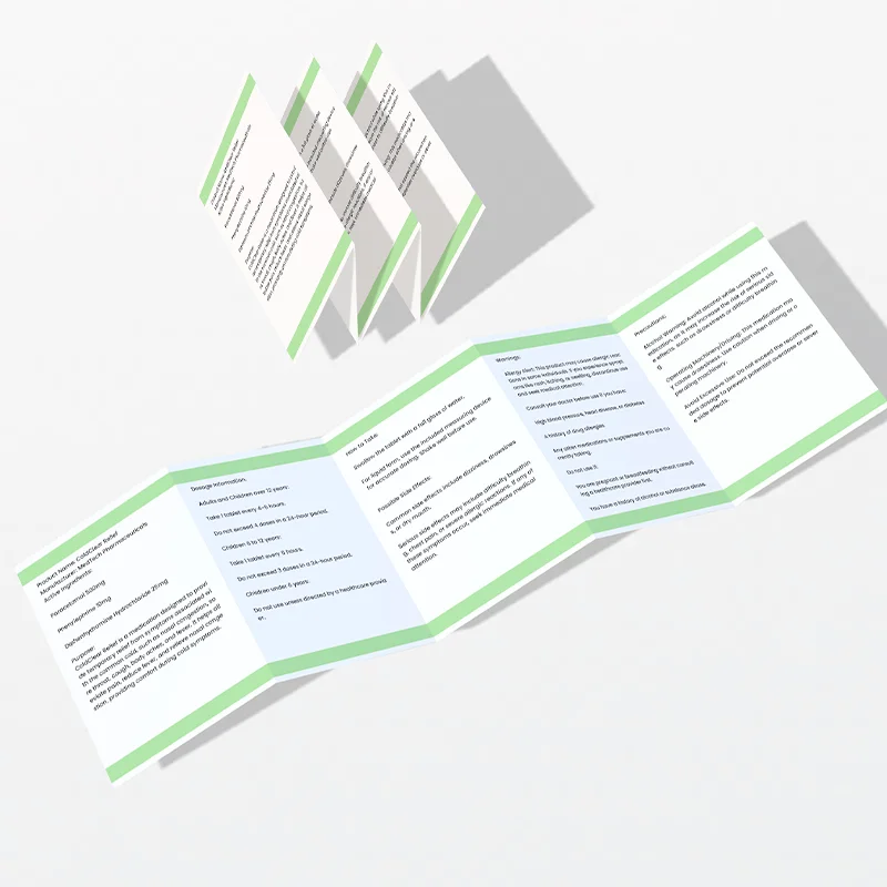 Instruction Leaflets and Printing Options