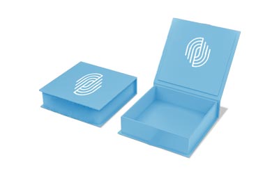 Blue Magnetic Closure Rigid Boxes