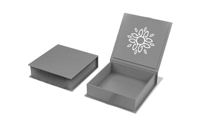 Grey Magnetic Closure Rigid Boxes