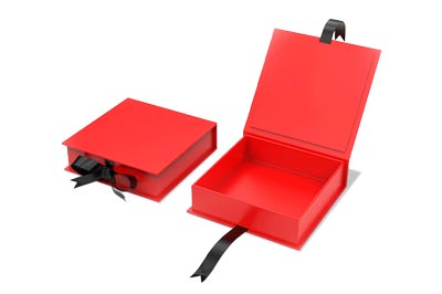 Red Magnetic Closure Rigid Boxes