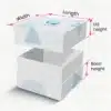 Shoulder Neck Rigid Boxes outer Dimension