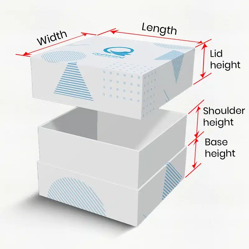 Shoulder Neck Rigid Boxes outer Dimension