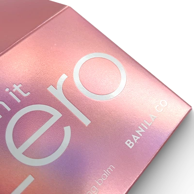 White Foil Stamping Logo Box