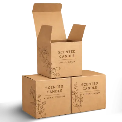 kraft candle box