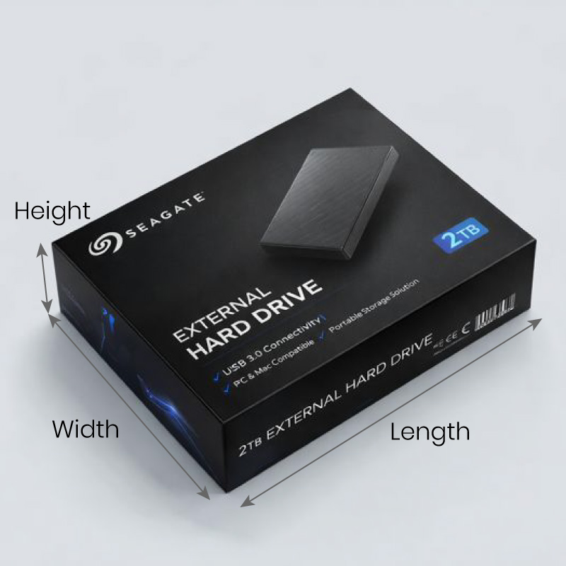 L × W × H rigid box