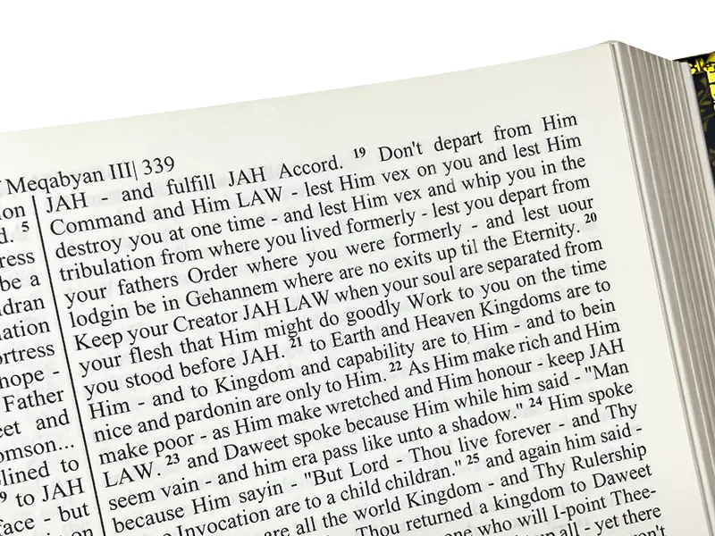 BW printing bible