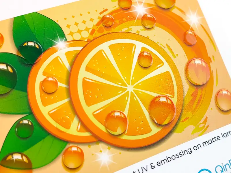 Spot UV embossing