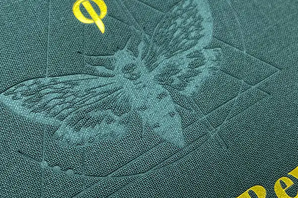 Deboss on Cloth Cover