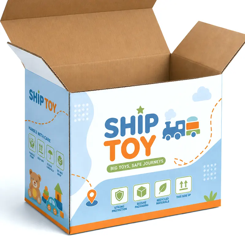 Corrugated toy boxes