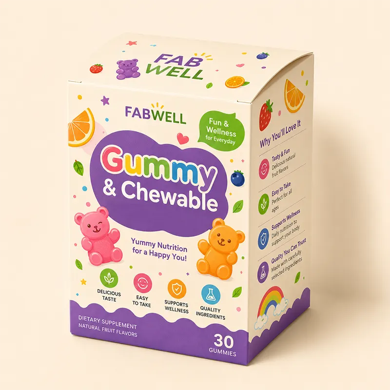 Custom Gummy and Chewable Supplement Box