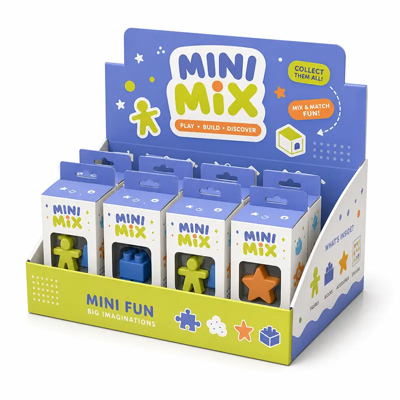 Retail toy display boxes