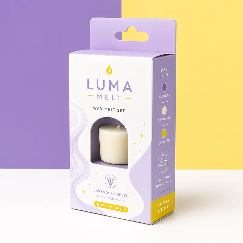 Candle boxes with hang tab