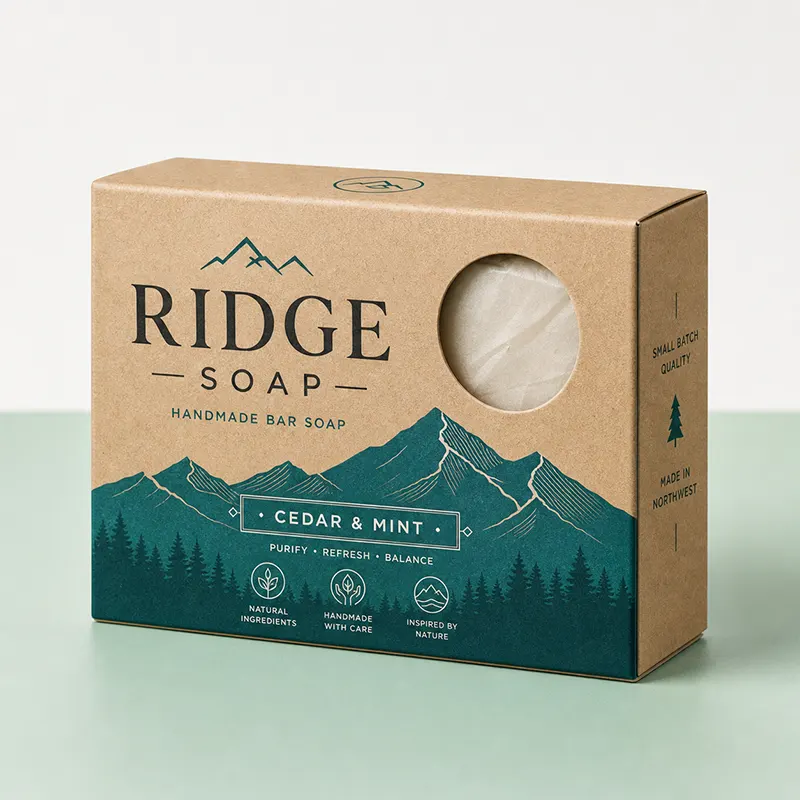 Custom kraft soap boxes