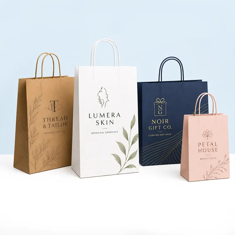 Custom retail paper bags