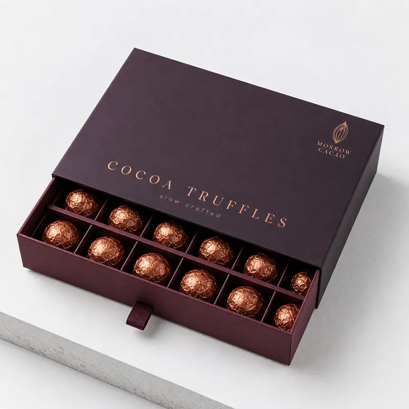 Custom drawer chocolate box for tasting sets and limited editions
