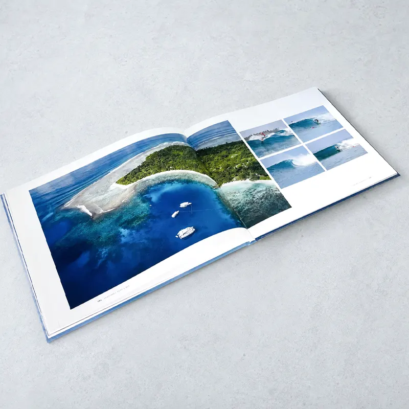 Open Hardcover Photography Book
