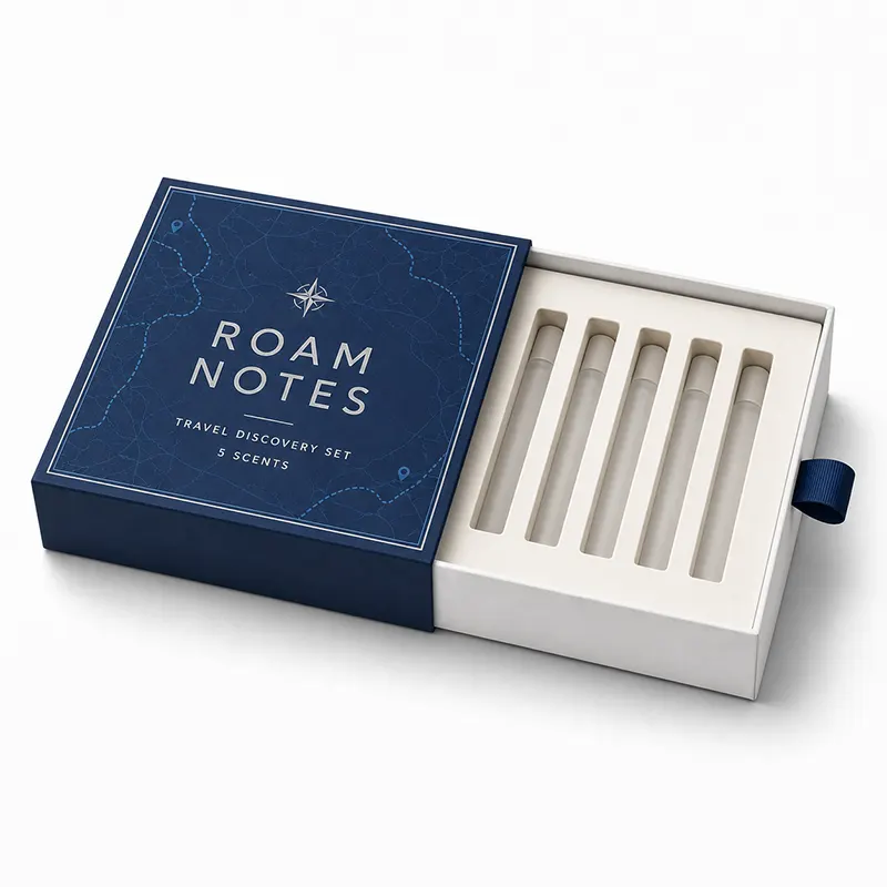 Perfume boxes with inserts
