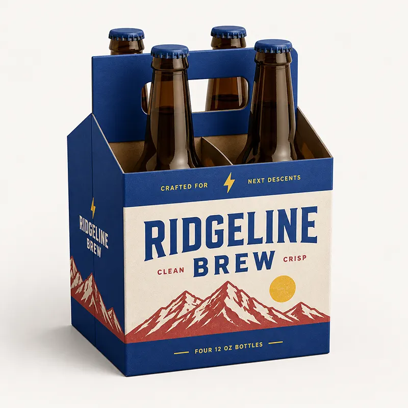 Bottle carrier beverage carton