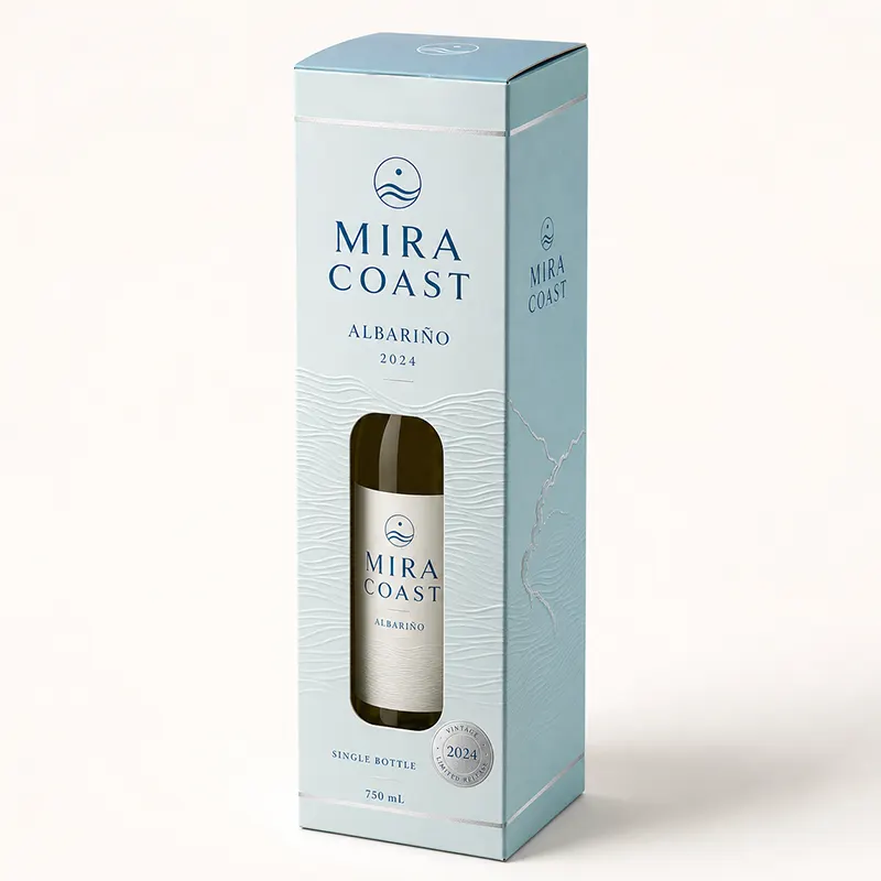 Custom single-bottle wine boxes