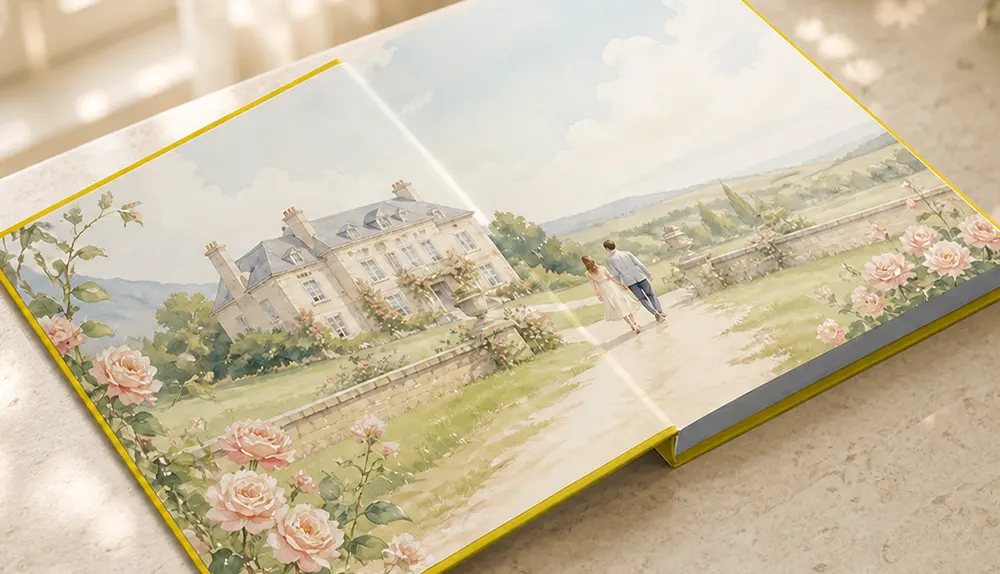 Illustrated Endpapers Reward Readers for Opening the Book