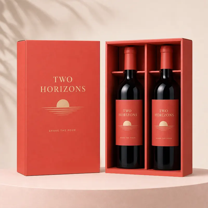 custom wine packaging boxes with logo