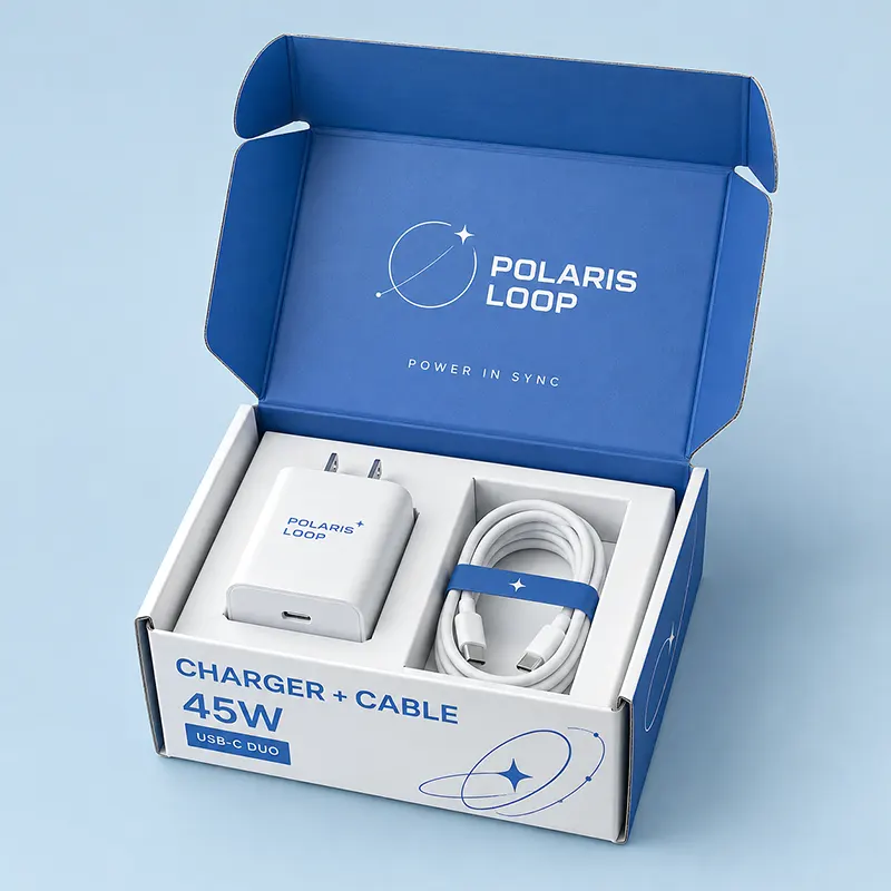 Custom Corrugated Mailer Charger Boxes