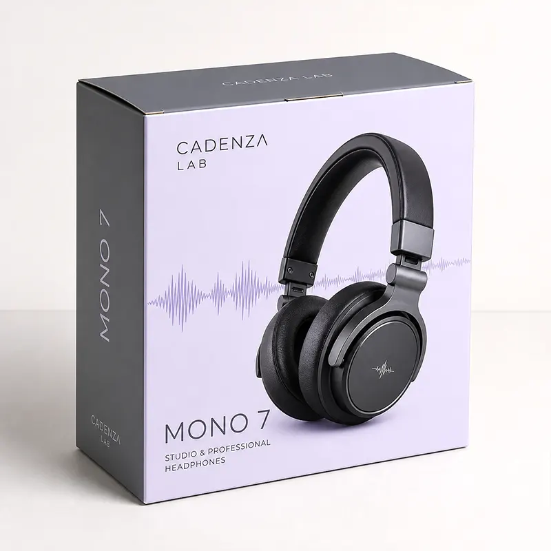 Custom Folding Carton Headphone Boxes