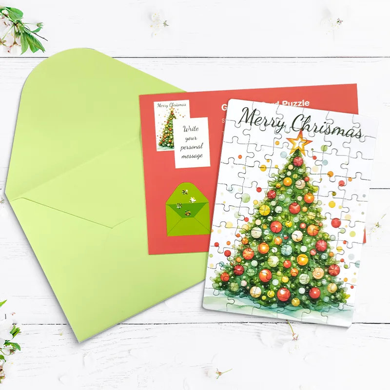 puzzle cards with envelopes
