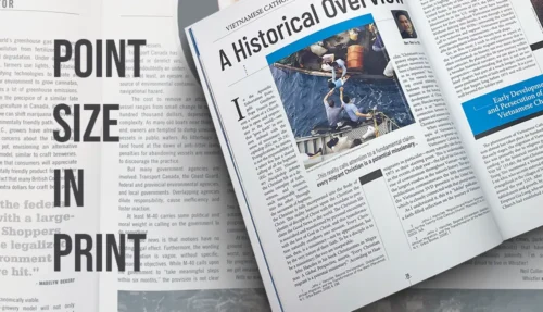 Point Size in Print
